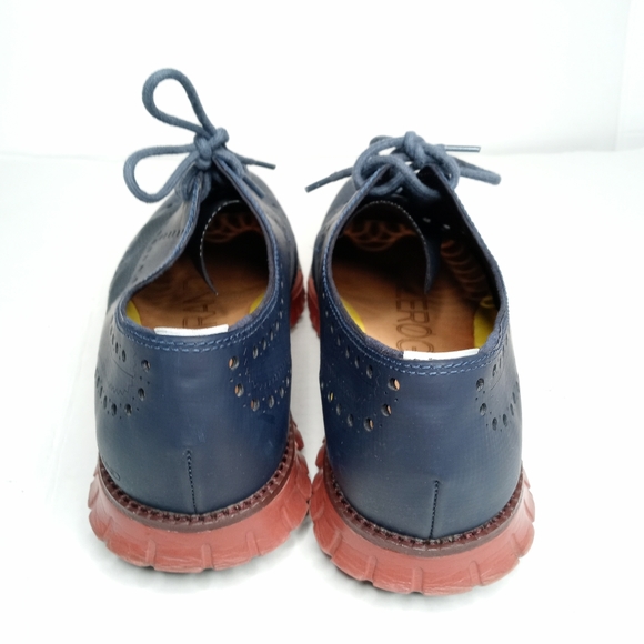 Cole Haan Zerøgrand Wingtip Oxford Lace-ups in Blue Size 10 - Picture 4 of 10